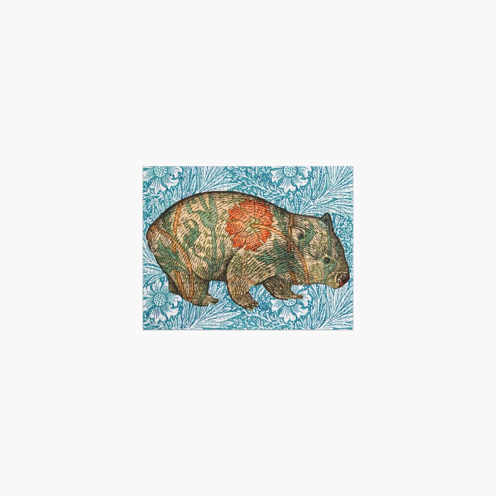 Rossetti's Wombat in Blue Marigold Jigsaw Puzzle