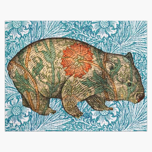 Rossetti's Wombat in Blue Marigold Jigsaw Puzzle