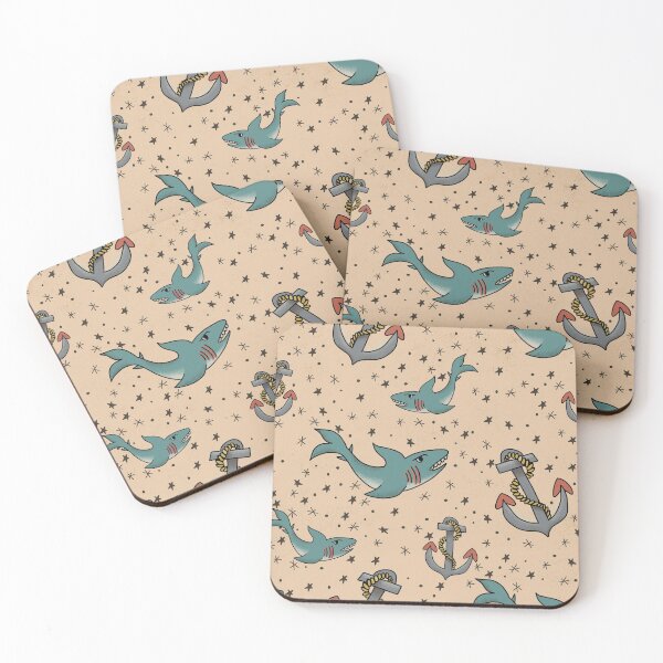 Item preview, Sharks + Anchors designed and sold by latheandquill.