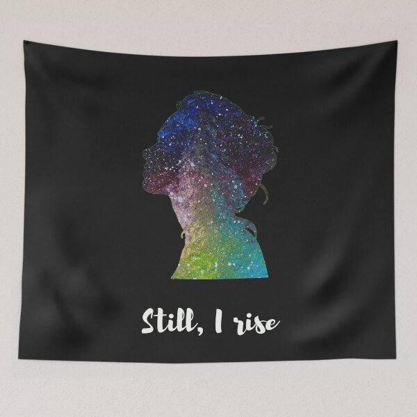 Item preview, Still I rise cosmic girl silhouette designed and sold by StarlightTales.