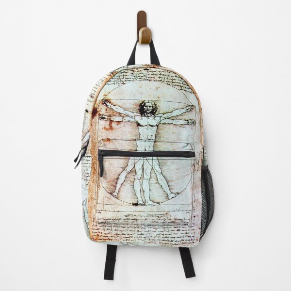 Item preview, VITRUVIAN MAN Leonardo Da Vinci Handwriting Antique Parchment designed and sold by BulganLumini.