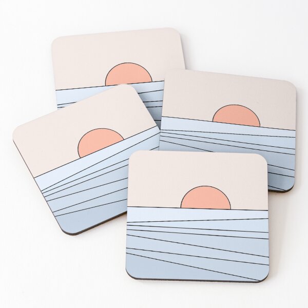 Item preview, Pastel geometric sunset designed and sold by BattaAnastasia.
