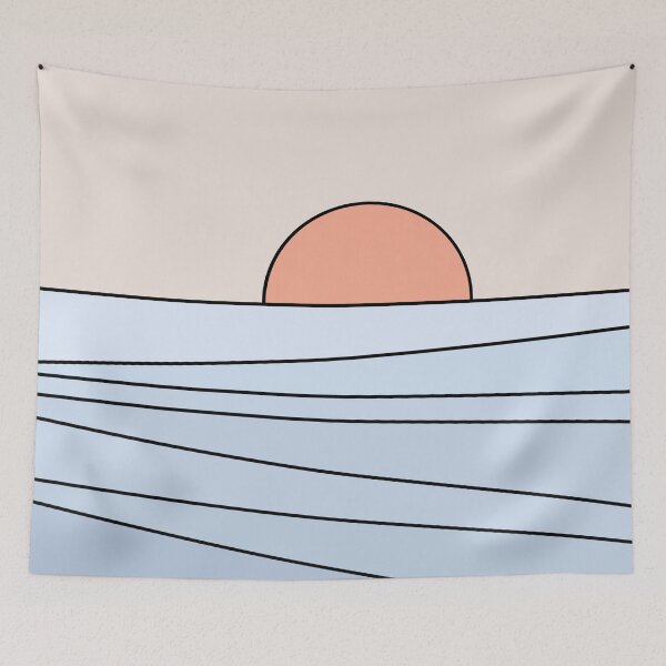 Item preview, Pastel geometric sunset designed and sold by BattaAnastasia.