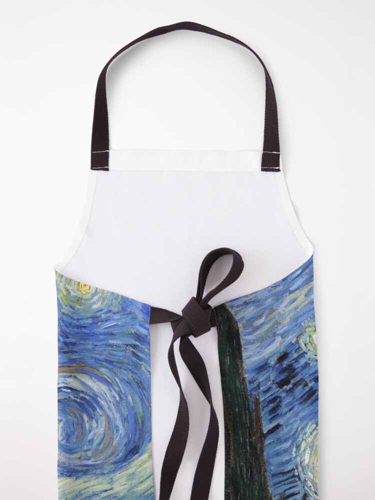 Alternate view of Starry Night, Van Gogh Apron