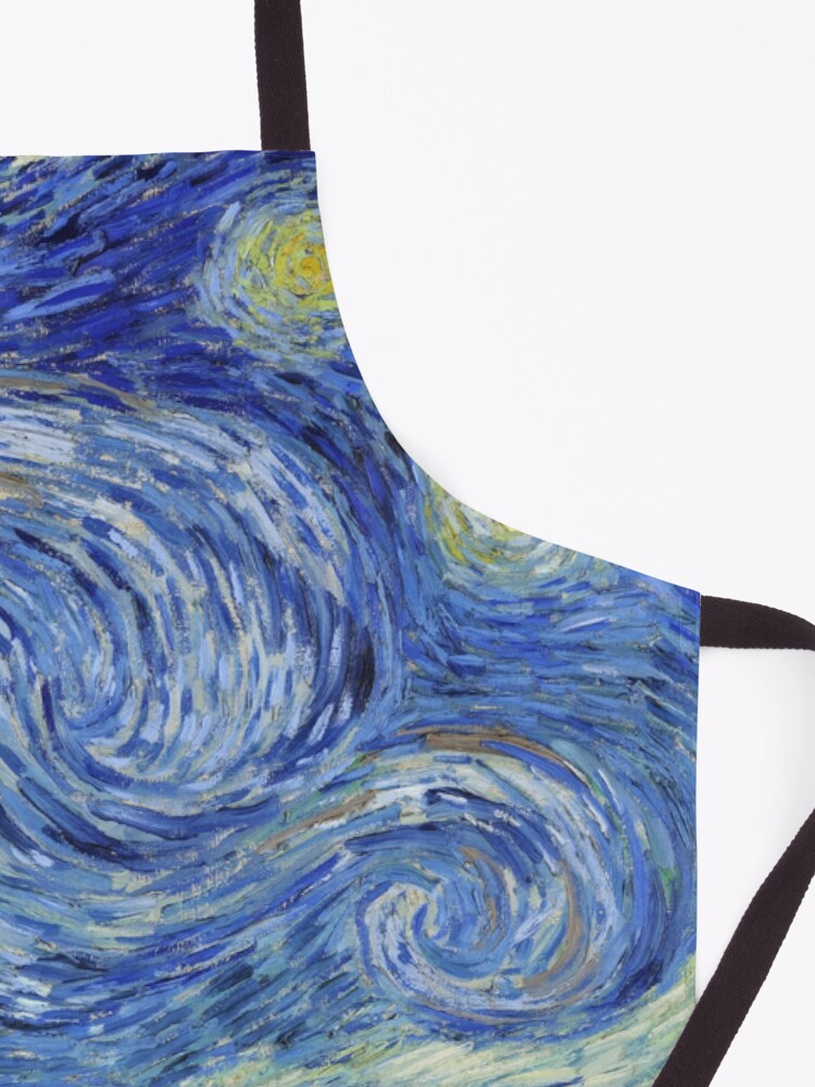 Alternate view of Starry Night, Van Gogh Apron