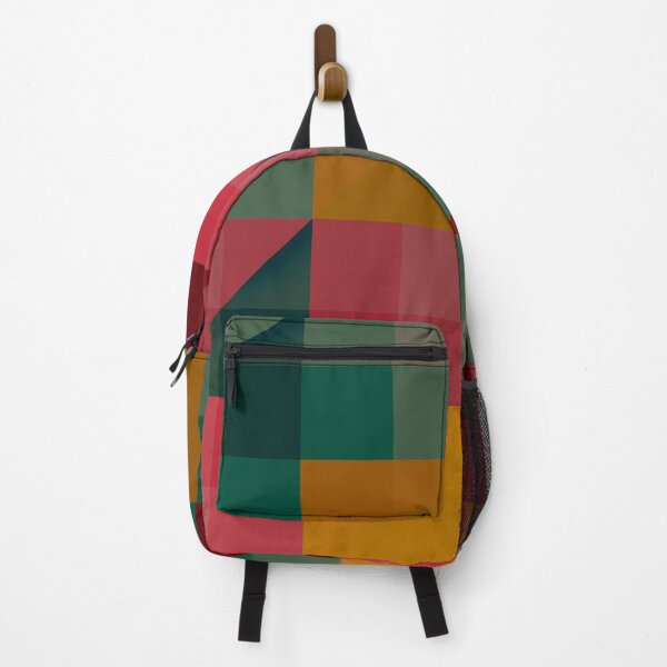 Item preview, Abstract composition squares dark warm designed and sold by korasi.