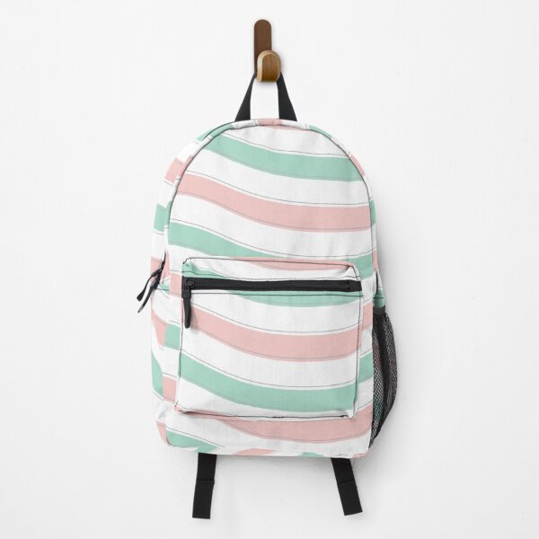 Item preview, Pastel wavy lines in Pink and Green Wavy Stripes Design designed and sold by UniqueMw.