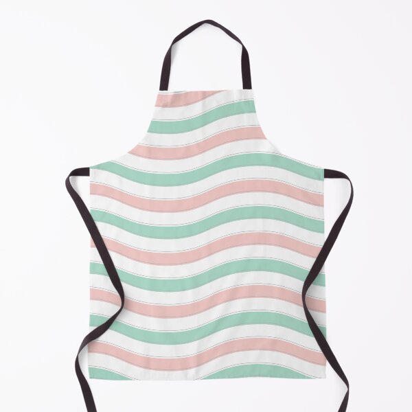 Item preview, Pastel wavy lines in Pink and Green Wavy Stripes Design designed and sold by UniqueMw.