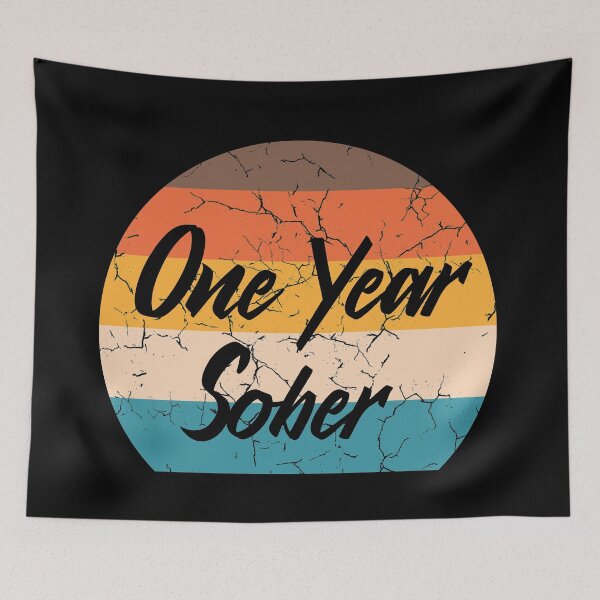 Item preview, One Year Sober - Vintage Sunset designed and sold by RobomShop.