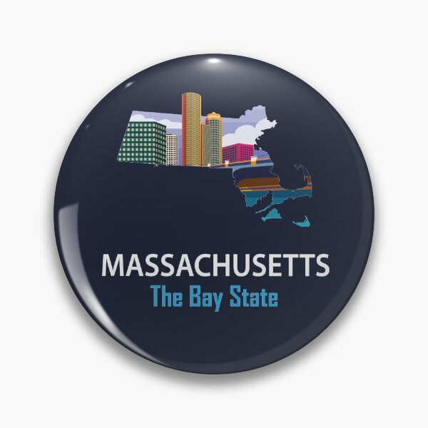 Item preview, Massachusetts - The Bay State - Bumper Sticker designed and sold by d1mology.