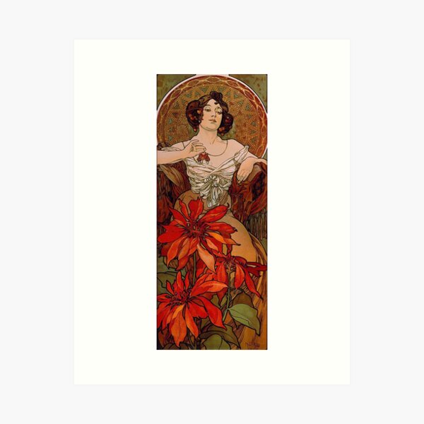 Item preview, Ruby - Alphonse Mucha - 1899 designed and sold by CJET.
