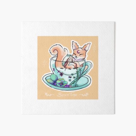 Item preview, Bath time Fox Prints and Accessories designed and sold by SkyfireArts.