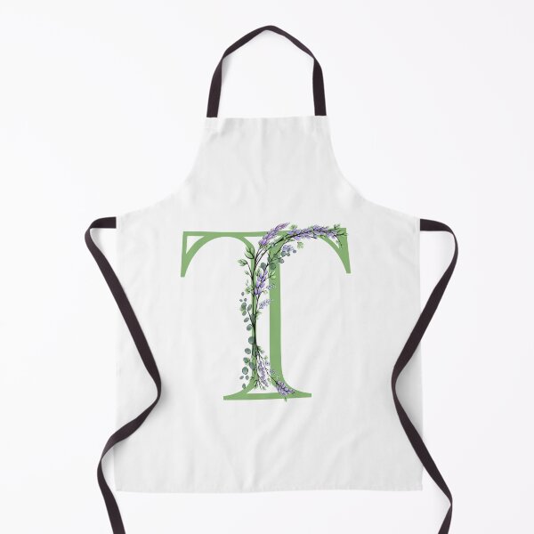 Item preview, The letter “T” | romantic Eucalyptus and Lavender floral illustration | floral Monograms designed and sold by hollycooper.
