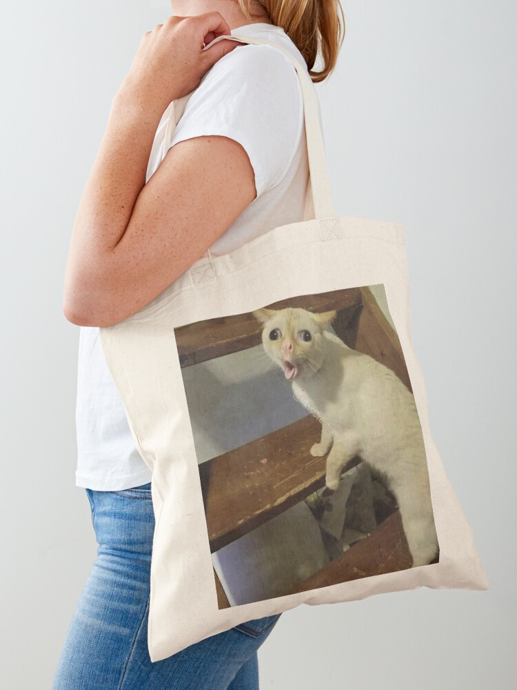 Tote Bag En Coton "CHAT M'EPUISE" - Fourre-tout Original Et écolo