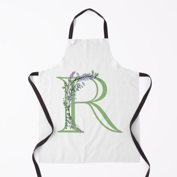 Item preview, The letter “R” | romantic Eucalyptus and Lavender floral illustration | floral Monograms designed and sold by hollycooper.