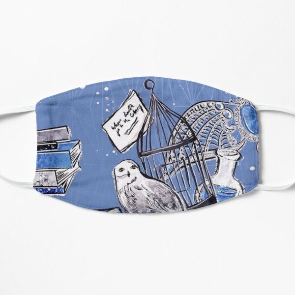 Magical Movie Characters Owl Wands Wizards Blue Mask