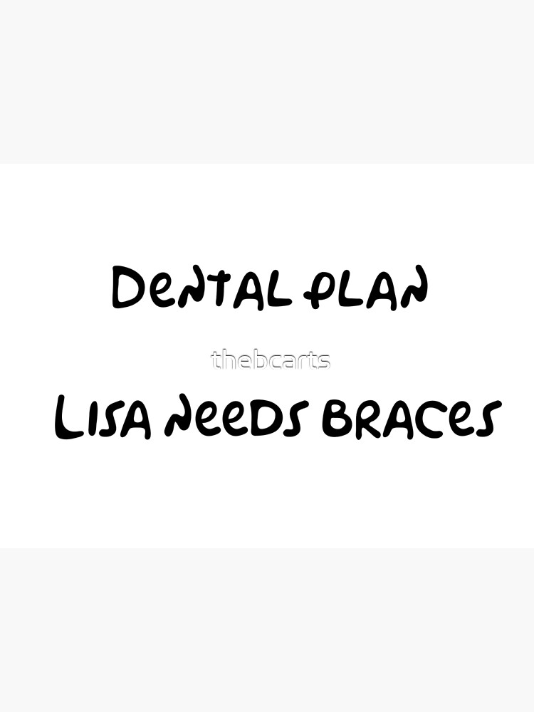 "The Simpsons So Long Dental Plan" Poster by thebcarts Redbubble