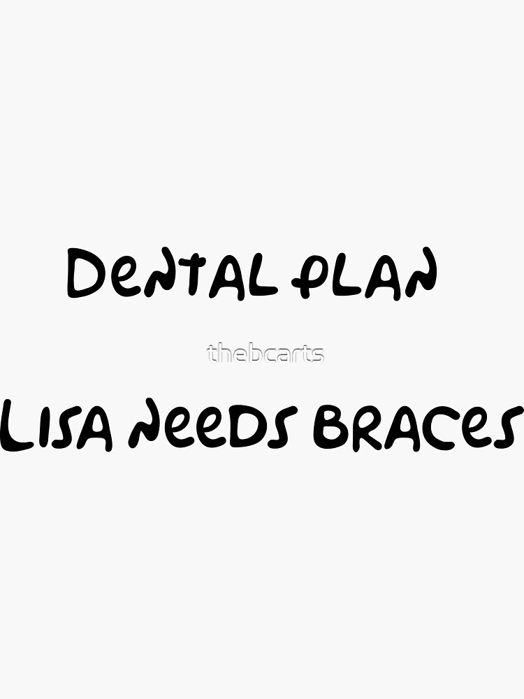 "The Simpsons So Long Dental Plan" Sticker by thebcarts Redbubble