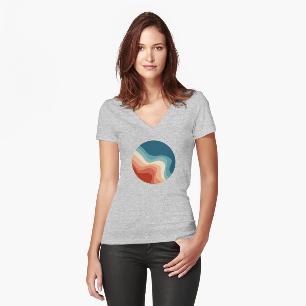 Item preview, Fitted V-Neck T-Shirt designed and sold by BattaAnastasia.