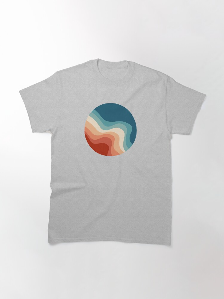 Thumbnail 3 of 7, Classic T-Shirt, Retro style waves designed and sold by BattaAnastasia.