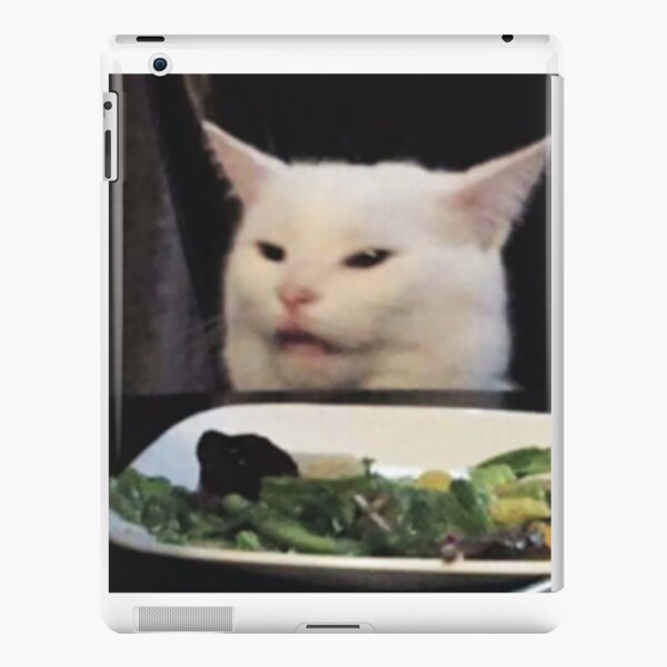 angry cat face meme iPad Case & Skin by auroragalavis