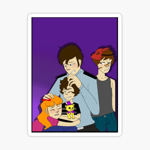 Afton Family Stickers Redbubble - afton family diner roblox
