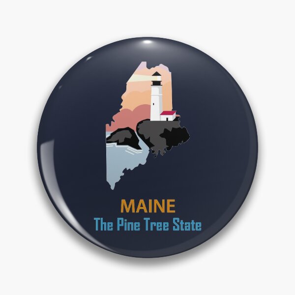 Item preview, Maine - The Pine Tree State - Bumper Sticker designed and sold by d1mology.