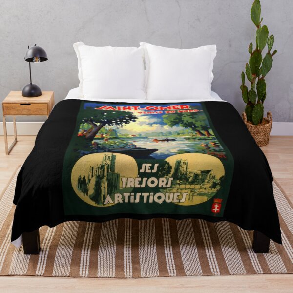 Item preview, Saint Omer vintage travel poster designed and sold by stickart-marek.