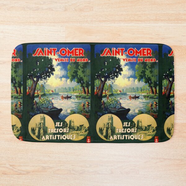 Item preview, Saint Omer vintage travel poster designed and sold by stickart-marek.