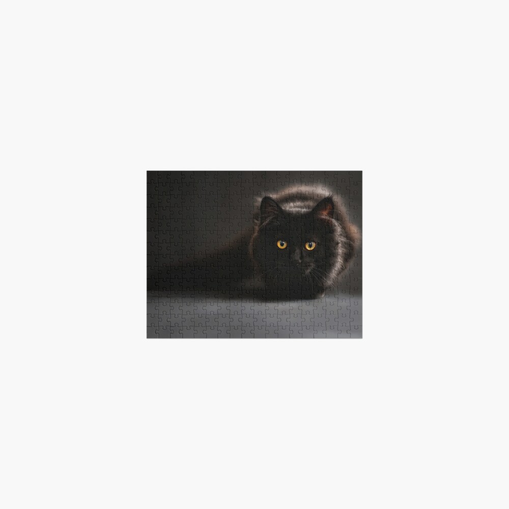 Black Cat Jigsaw Puzzle By Keep In Mind Redbubble