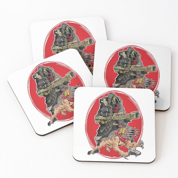 FL4K The Beastmaster With Guard Skag Borderlands 3 Rakk Attack! Coasters (Set of 4)