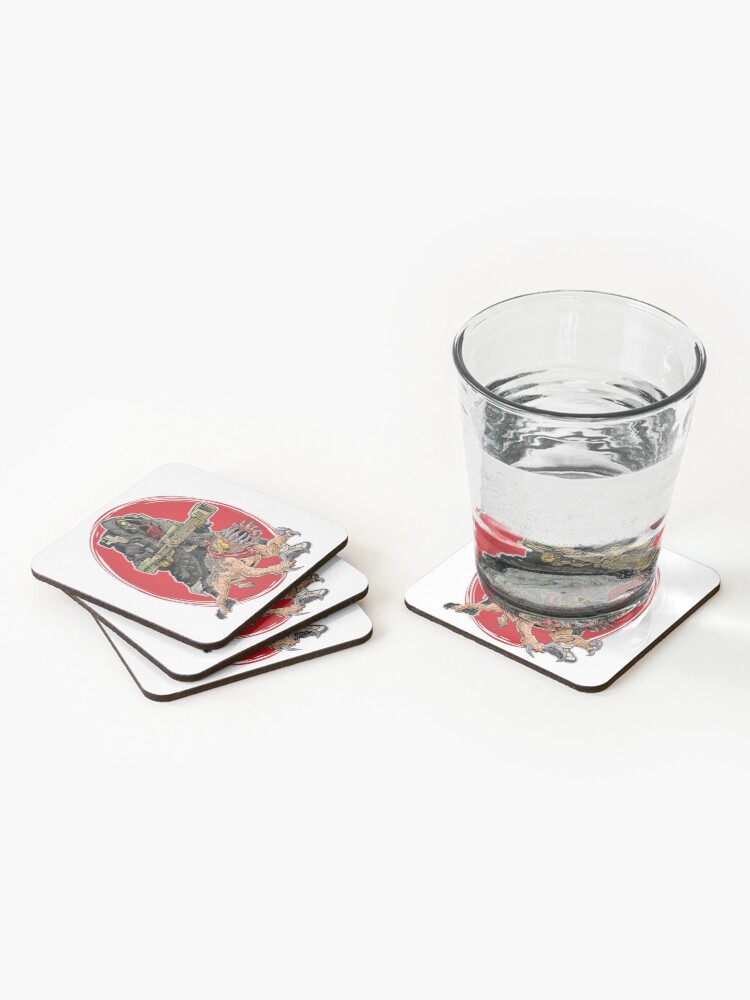 Alternate view of FL4K The Beastmaster With Guard Skag Borderlands 3 Rakk Attack! Coasters (Set of 4)