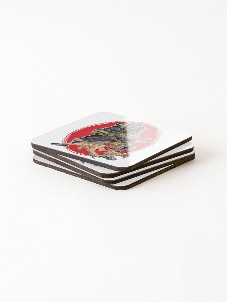 Alternate view of FL4K The Beastmaster With Guard Skag Borderlands 3 Rakk Attack! Coasters (Set of 4)