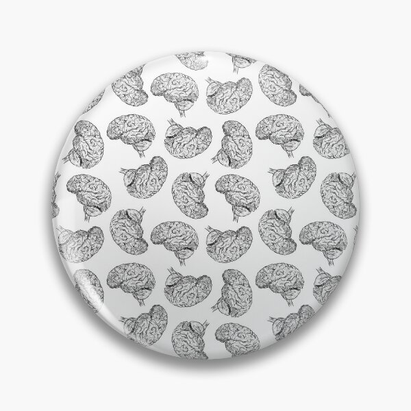 Item preview, Brains - Black on White designed and sold by Hodgepodge Bricolage.