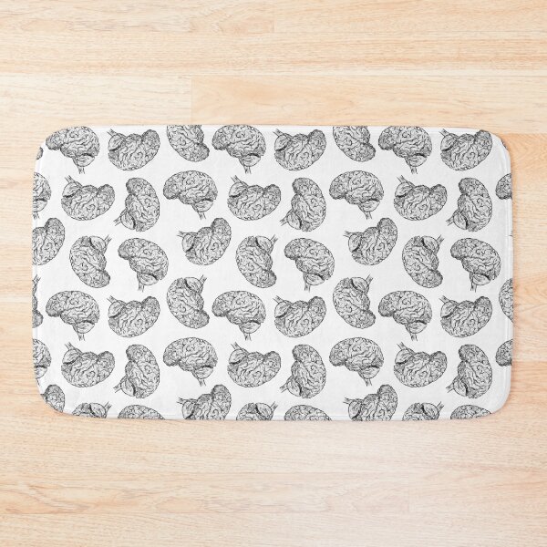Item preview, Brains - Black on White designed and sold by Hodgepodge Bricolage.