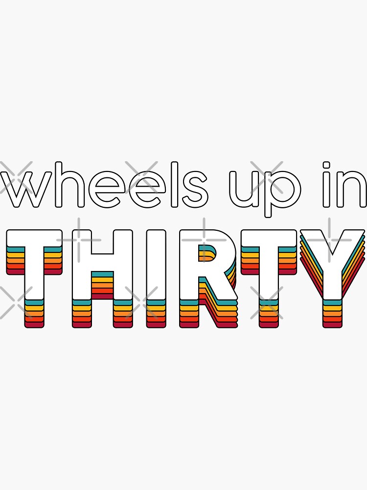 "wheels up" Sticker for Sale by theemily Redbubble