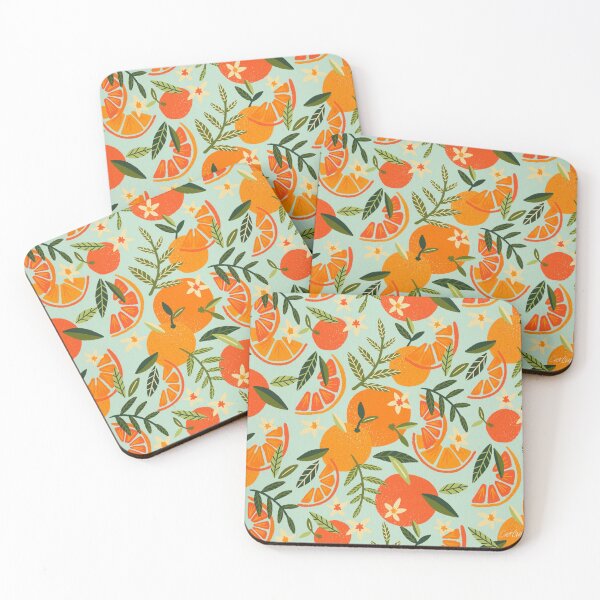 Item preview, Orange Blooms – Mint Palette designed and sold by Cat Coquillette.