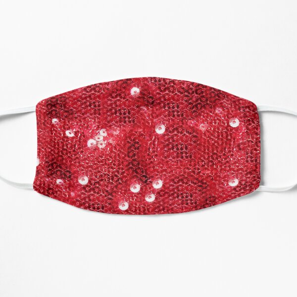 Festive Red Sequins Mask