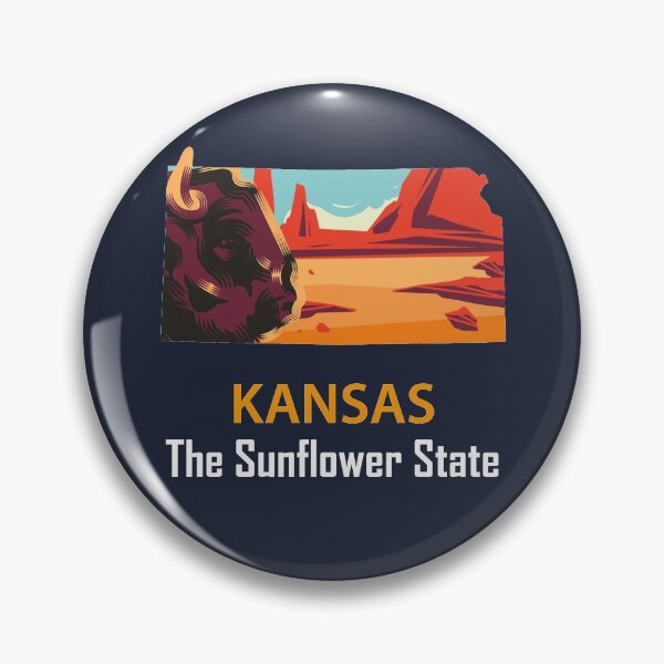 Item preview, Kansas - The Sunflower State - Bumper Sticker designed and sold by d1mology.