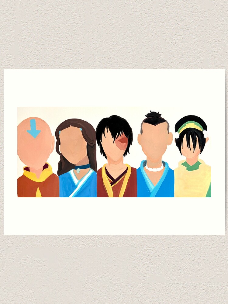 Avatar Die Letzten Airbender Charaktere Aang Kunstdruck Von Bearalpha Redbubble