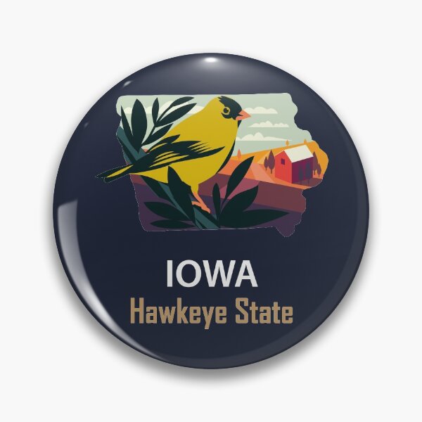 Item preview, Iowa - The Hawkeye State - Bumper Sticker designed and sold by d1mology.