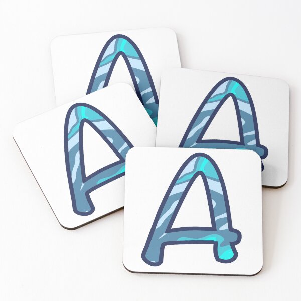 Item preview, Letter A Blue Swirl designed and sold by h DESIGNS.