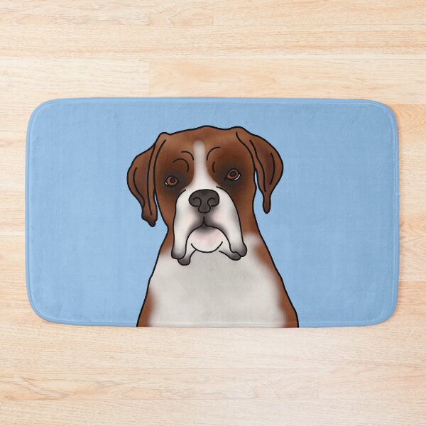 Item preview, Boxer Dog Portrait - Blue designed and sold by JadeMadeThis.