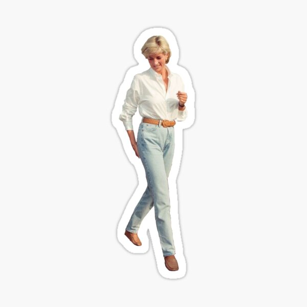 Diana Spencer 90s Transparent Sticker