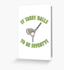 70th Birthday Golf Humor Greeting Card