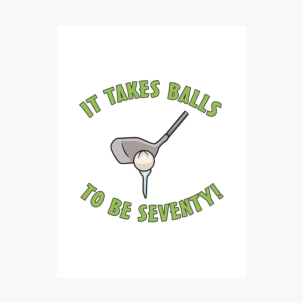 Carte De Vœux 70e Anniversaire Humour De Golf Par Thepixelgarden Redbubble