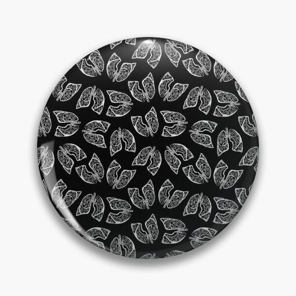 Item preview, Lungs - White on Black designed and sold by Hodgepodge Bricolage.