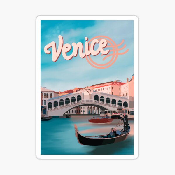 Venice Postcard  Sticker