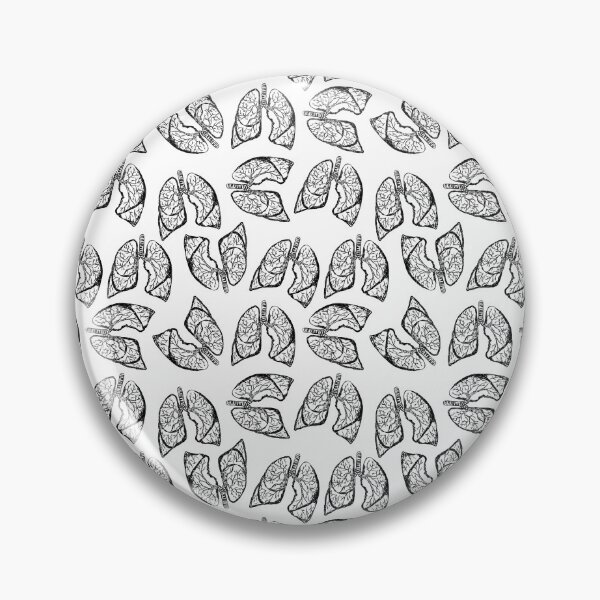 Item preview, Lungs - Black on White designed and sold by Hodgepodge Bricolage.