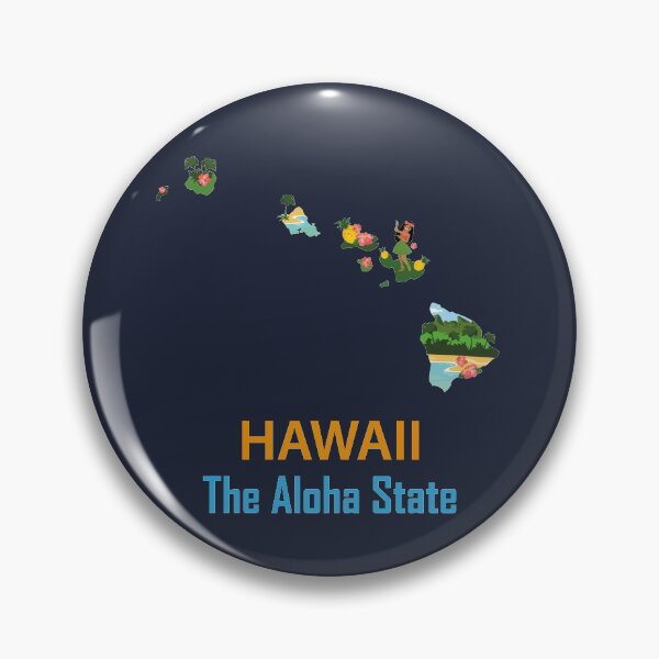 Item preview, Hawaii - The Aloha State - Bumper Sticker designed and sold by d1mology.